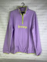NEW Goosebumps Polar Fleece Pullover 1/4 Zip Sweater Purple Green Womens... - £54.48 GBP