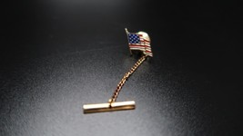 Vintage 1.6cm American Flag Lapel Pin  - $11.88