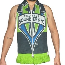 Seattle Sounders FC Adidas Green Knit Scarf MLS Official - £16.03 GBP