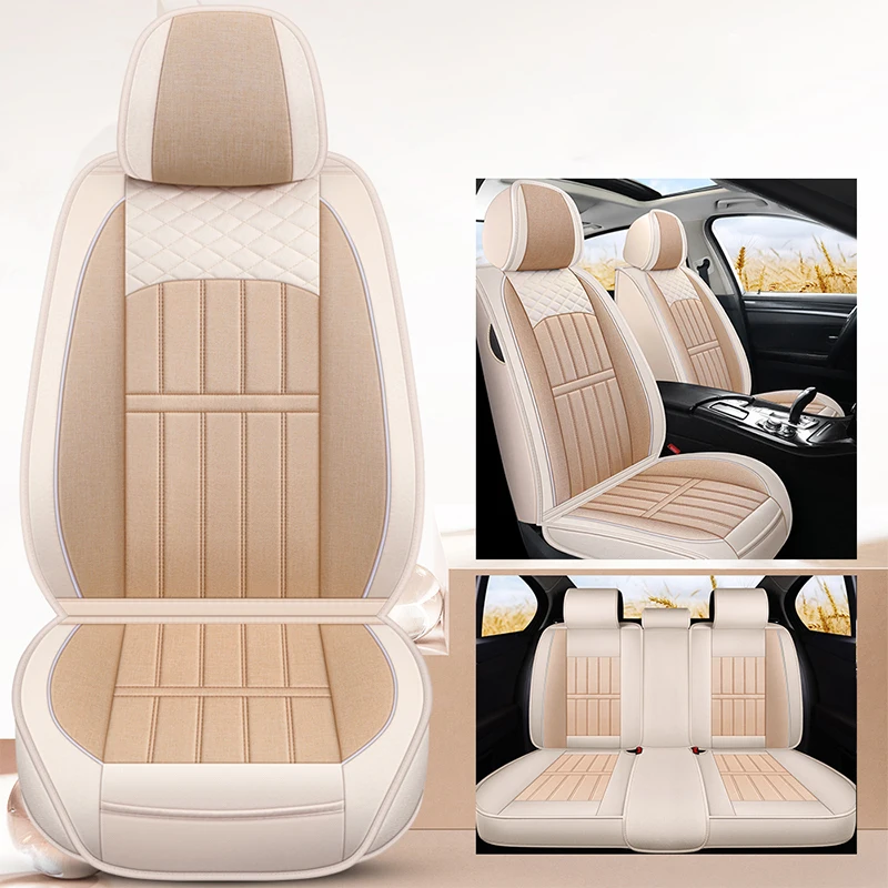 Car Seat Covers Full Set Universal For Honda Crv Fit Accord Civic City Jazz - £107.37 GBP