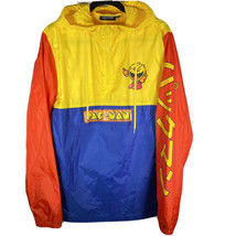 Pac-Man Video Game Hoodie Windbreaker Jacket Colorblock Men’s Medium Ret... - $34.64