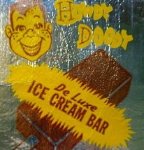 Howdy Doody Ice Cream Bar Foil Wrapper Vintage Deluxe NOS Flag Advertising 1950s - $30.40