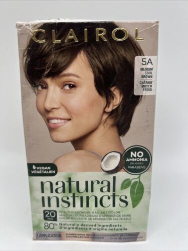 Clairol Natural Instincts 5A Medium Cool Brown Semi-Permanent Hair Dye - $6.99