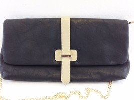 Shiraleah Chicago Black Vegan Leather Clutch Envelope Handbag NEW Option... - $27.93