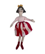 Ikea Nojsig Queen Princess Doll Plush Red Striped Skirt Soft Lovie Kids ... - £6.88 GBP