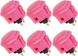 Sanwa 6 Pieces Of The Obsf-30 Original Push Button 30Mm For Arcade Jamma Video - £31.44 GBP