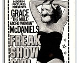 Mule Faced Woman Freak Show Girl Movie Poster Drew Friedman Postcard 198... - £35.57 GBP