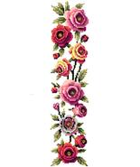 June Rose and Honeysuckle Bookmark Cross Stitch Pattern | Digital PDF - $3.99