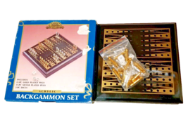 Vintage Taiwan World Showcase Acrylic Backgammon Set Travel Small Atico ... - £10.07 GBP