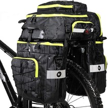 Bike Pannier Bag Set For Bicycle Cargo Rack Saddle Bag Shoulder Bag Laptop - £67.59 GBP