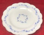 Johnson Brothers Blue Leaf Scalloped w/ Bands Gold Trim England - 8&quot; Sal... - $14.84