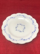 Johnson Brothers Blue Leaf Scalloped w/ Bands Gold Trim England - 8&quot; Salad Dish - £11.59 GBP
