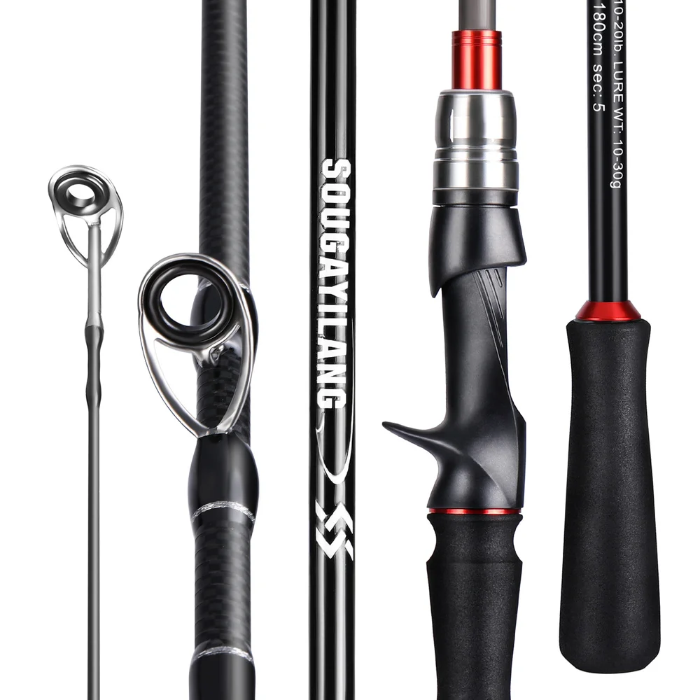 Sporting SouAilang Fishing Rods  Vara Pesca Carbono 5-section  Lure Rod Suiable  - £50.24 GBP