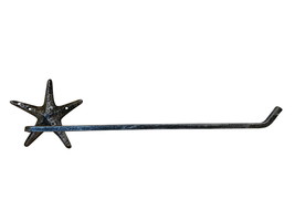 [Pack Of 2] Rustic Silver Cast Iron Starfish Wall Mounted Paper Towel Holder 18&quot; - £41.13 GBP