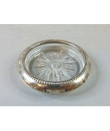 Vintage Decorative Silver Plated Glass Coaster - €25,61 EUR