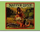 1920 Native Love Fruit Label Monrovia California CA UNP Contiental Postc... - $4.90