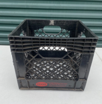 Vtg.  Milk Crate Hood Quality Heavy Duty Crate 13&quot; X 13&quot; x11&quot; Black - £21.70 GBP