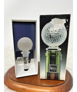 Mikasa &quot;Tee Time&quot; Crystal Glass Golf Ball Bottle Stopper-Brand New In Box - $14.99