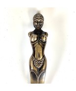 Vtg Semi Nude Goddess Letter Opener Knife Heavy Brass or Bronze 14.5”L - $7,098.19 MXN