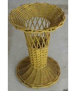 Antique Wicker Bamboo Display Basket - Good Condition Great Antique Basket - $80.87 CAD