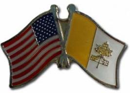 AES Wholesale Pack of 3 USA American &amp; Vatican City Country Hat Cap Lapel Pin - £7.85 GBP