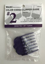 2-pk Wahl Professional Color-Coded Clipper Guide #2 #3124-703 1/4&quot; 6,0mm... - $11.99