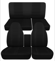 40/60 Front with console &amp; Rear bench seat covers fits 1997-1999 Ford F1... - $139.89