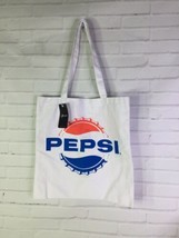 Pepsi Cola Soda Retro Logo Fabric Shopper Tote Bag Gift Double Handles - £10.89 GBP