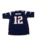 Reebok New England Patriots Tom Brady #12 Blue NFL Football Jersey Men&#39;s... - £47.89 GBP