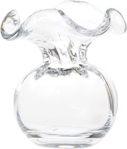 Italian Mouthblown Hibiscus Glassware Vase Collection By Vietri (Bud, Clear). - $84.92