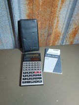 Vintage Casio Scientific Calculator FX-115N Solar W/ Cover &amp; Manual TESTED WORKS - £8.30 GBP