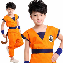 Child Dragon Ball Z Son Kids COS Costume Cosplay Anime Suits Top/Pant/Be... - $18.99
