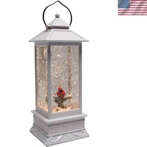 11-Inch Retro Lighted Lantern with Cardinal Design - Festive Holiday Decor - $58.50