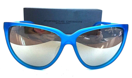 Porsche Design P 8588 E Cat.3 Blue Cat Eye Oversize Women&#39;s Sunglasses I... - $189.99