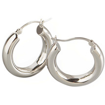 Anyco Earrings Sterling Silver  Minimalist Small Geometric Round Stud For Women  - £35.54 GBP