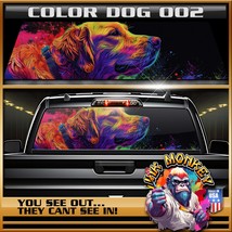 Color Dog 002 - Truck Back Window Graphics - $55.12+