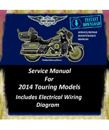 2014 Harley Davidson Touring Models Workshop Service Repair Maintenance ... - $24.95