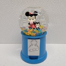 Disney Parks Go Minnie Mouse &amp; Cat Gum Gumball Machine Snowglobe - £32.16 GBP