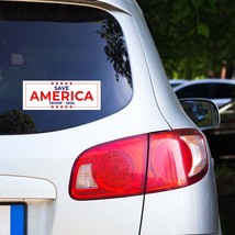 50 Pack 3.37&quot;x 9&quot; Trump 2024 Save America Sticker Decal Gift Maga Trump BS0061 - £34.33 GBP