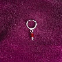 Statement Nath, Rose Gold Diamond Nose Pin, Silver CZ, Bollywood, Gold C... - €15,72 EUR