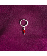 Statement Nath, Rose Gold Diamond Nose Pin, Silver CZ, Bollywood, Gold C... - $338.19 MXN