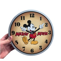 Mickey Mouse Clock Disney Tin Canister Container Series 1996 Empty Metal - $9.49
