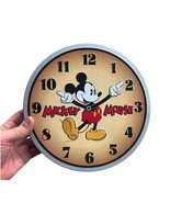 Mickey Mouse Clock Disney Tin Canister Container Series 1996 Empty Metal - $9.49