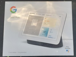 Google Nest Hub 7&quot; (2nd Gen) Smart Display - Charcoal - Brand New Sealed - £59.79 GBP