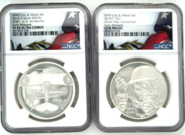 WW1 Centennial and U.S. Air Force Silver Coin and Medal Set Early Releases - $158.40