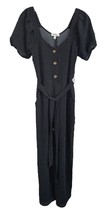 Monteau Women&#39;s Jumpsuit w/Pockets Polka Dotted Short Sleeve Belted Sz X... - $18.99 CAD