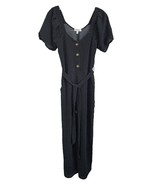Monteau Women&#39;s Jumpsuit w/Pockets Polka Dotted Short Sleeve Belted Sz X... - $18.99 CAD