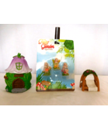 Miniature Fairy &amp; Garden Hut House Figurines  Arch, 5 Piece Set NEW - $150.79 MXN