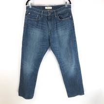 GAP Mens Jeans Straight Leg Dark Wash Cotton 34x32 - $14.49