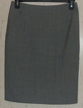 Excellent Womens Anne Klein Black &amp; White Check Lined Wool Blend Skirt Size 4 - £20.20 GBP